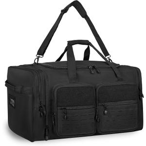 Goloni 130L Expandable 32" Heavy Duty Extra Large Duffel Bag,Sports Gym Equipment Travel Duffle Bag for Soccer Baseball Basketball Hockey Football Team Coaches & More (Black)