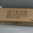 JEAREY 9FT Outdoor Patio Umbrella with Solar Lights, LED Lighted Pool Umbrella with Tilt and Crank, Outdoor Table Umbrellas for Deck, Yard & Market (Blue Green Striped)