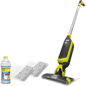 Shark VACMOP Cordless Hard Floor Vacuum Mop Includes 2 Disposable VACMOP Pads and a 12oz VACMOP Solution, Charcoal Gray, VM180