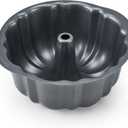 Instant Pot Official Non-Stick Fluted Cake Pan, 7-Inch, Gray - Versatile Baking Mold for Bundt Cakes, Lasagna, Macaroni and Cheese, Casseroles, and More - Compatible with 6-Quart and 8-Quart Cookers