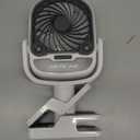 Arctic Air Grip Go Evaporative Cooler, Cordless & Portable Fan with 3 Speeds, Universal Clamp 360 Degrees Head Swivel, USB Charging, 5-Hour Battery, Personal for Home, Office, Car More, White