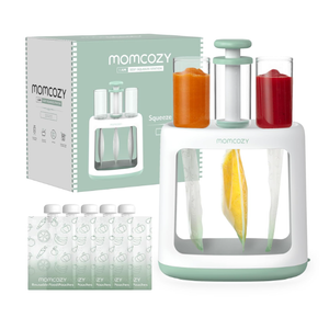 Momcozy Squeeze Station,Baby Food Maker,Pouch Filler for Homemade Baby Puree, BPA-Free, Dishwasher Safe, with Reusable Baby Food Pouches for Babies & Toddlers Momcozy 