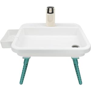 Portable Camping Sink, Hand Washing Station with Electric Faucet, Large