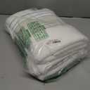 Le fil blanc Bath Towel Set_White Towel For Bathroom, Luxury Hotel &Spa Quality, 100% Cotton .Includes 2 Large Bath Towels, 2 Hand Towels and 2 Washcloths.Super Soft, Absorbent & Decorative (White/Green Aqua)