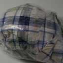 Tribeca Living Cotton Percale California King Size Bed Sheet Set, 300 Thread Count, Extra Deep Pockets, Printed Tribeca Plaid Multicolor