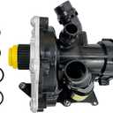 06L121111H Electrical Water Pump w/Thermostat Housing Compatible with Audi A3 A4 A5 A6 Q3 Q5 Q7 S3 TT, VW Golf GTI Jetta Passat Arteon Atlas Beetle Tiguan, 1.8L 2.0L, Replaces 06L121011