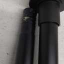 Black Shower Curtain Rod 32 to 43 Inch,1 Inch Diameter Adjustable Spring Tension Stainless Steel Telescoping Rod, Easy Install, No Rust
