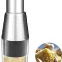 Manual Pressed Chopper,Multifunctional Manual Garlic Press,Stainless Steel Hand Food Chopper for Mincing Garlic Press Stainless Steel,Mini Dicer Food Choppers(1 PCS)