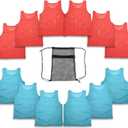 12 pc Set Team Pinnies Vest with Mest Backbag