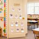 2 x Easter Bunny Large Cutouts Paper for Bulletin Board Decorations Set for School Nursery Spring Easter Birthday Party Supplies