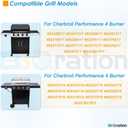G470-0001-W1 Warming Rack Grill Parts for Charbroil Performance 4 Burner 463342119 463332718 463342119 463376117 463376217 463335517, Swing Away Grid for Charbroil Grill Replacement Parts