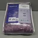 Wapaneus Foot Pocket Heated Blanket Electric Throw with 10 Heating Levels and 4 Timer Settings 4 Hours Auto Shut Off, Flannel Fast-Heating Heated Throw 50" x 60", Machine Washable, Purple