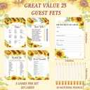 Teling 145 Pieces Bridal Shower Game Bridal Shower Favors Set Wedding Games Cards and Pencils for Bride Groom Bachelorette Party Wedding Party Favor(Sunflower Style), 7.87 X 5.51 Inches , 3.94 Inches