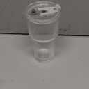 TUZAZO 20 Oz Glass Tumblers with Lids and Straws - 1Pack Ribbed Glass Iced Coffee Cup with Straw and Lid, Thicken Glasses, Ideal for Smoothieds, Cocktails, and Juices