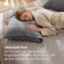Bedsure Silver Grey Pillowcase Set - Standard Size (20x26 inches) Bed Pillow Cover - Brushed Microfiber, Wrinkle, Fade & Stain Resistant - Envelop Closure Pillow Case Set of 2