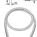 46092000 46174000 Grohe Kitchen Faucet Hose Replacement, Ladylux Metalflex Hose Compatible Grohe K4 K7, Bridge and Ladylux Cafe, Alira Sink Faucet, Pull-out Kitchen Faucet, 59 inch StarLight Chrome
