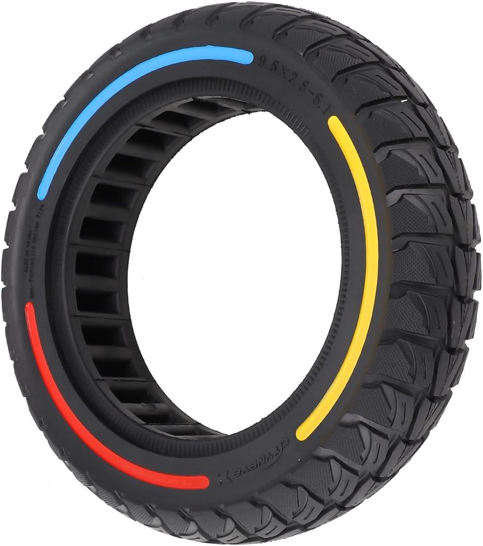 9.5 inch 9.5x2.5 Color Solid Tire For NIU KQI3 Electric Scooters, Electric Kick Scooter Rubber Tire Replacement(Color)