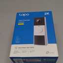 Tapo 2K Wireless Smart Video Doorbell with Chime - 160 Ultra-Wide View,Person Detection, Ring Call, 2-Way Audio, Subscription-Free Local Storage/Optional Cloud, Motion Only Alert, D210