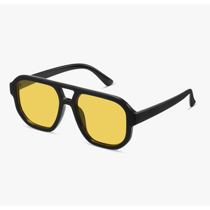 livho Trendy Polarized Square Aviator Sunglasses Women Men Square Eyewear Frame, Retro Sun Glasses for Women Men 2025 Shades