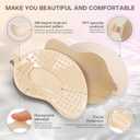 Cmojsk Strapless Sticky Push-Up Bra for Women,Adhesive Invisible Backless Nipple Covers Cup A