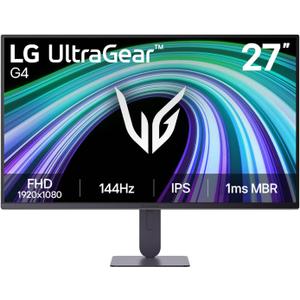 LG 27G414B-B 27-inch Ultragear Full HD (1920 x 1080) IPS Gaming Monitor 144Hz, 1ms, NVIDIA G-Sync Compatible, FreeSync, HDR10, Built-in Speaker, Switch, HDMI, DisplayPort, Tilt/Height Stand, Black