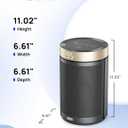 Dreo Space Heater, Portable Electric Heaters for Indoor Use with Thermostat and Remote, 2024 Upgraded, Digital Display, 12H Timer, 5 Mode, 1500W PTC Ceramic Fast Safety Heat for Office Bedroom Home (10 inch, Gold)