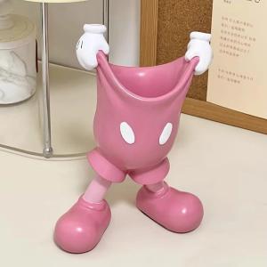 Cute Mouse Pen Holder for Desk, Cartoon Mouse Vase Makeup Brush Holder, Birthday Party Supplies Gift for Home Decoration