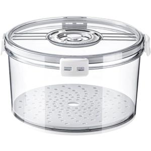 Airtight Bread Box Round Homemade Bread Storage Container Time Recording Bread Keeper for Homemade Bread Easy Install