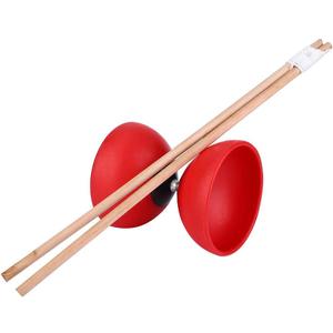 Keenso Triple Bearing Diabolo Set, Chinese Yoyo Juggling Toy with Colored Sticks, Sturdy Construction for Juggling Enthusiasts, Outdoor Sports, and Trick Performers