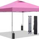 GDY 10x10 Pop Up Canopy Tent, Outdoor Canopy, Patio Tent,Commercial Instant Gazebos, Portable Shelter Canopies, for Patio/Outdoor/Wedding Parties and Events, (Pink)