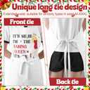 Christmas Funny Aprons for Women with Pockets Cute Kitchen Cooking Baking Aprons Christmas Birthday Gifts for Women Baker Mom Wife Girlfriend Chef