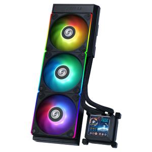 Lian Li Hydroshift 360 AIO - Pre-Installed 3 ARGB Fans, Side-Mounted Coolant Pathway,2.88 LCD Screen 480 x 480 Res. Captured Images & Recorded Videos -LGA 1851,1700, 1200, AM5, AM4 -Black (HSLCD36RB)