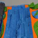 Vivifying Snuffle Mat for Dogs, Interactive Dog Puzzle Toy for Boredom and Mental Stimulation, Enrichment Feeding Game Sniff Mat Helps Slow Eating and Keep Busy (Blue Green Orange)