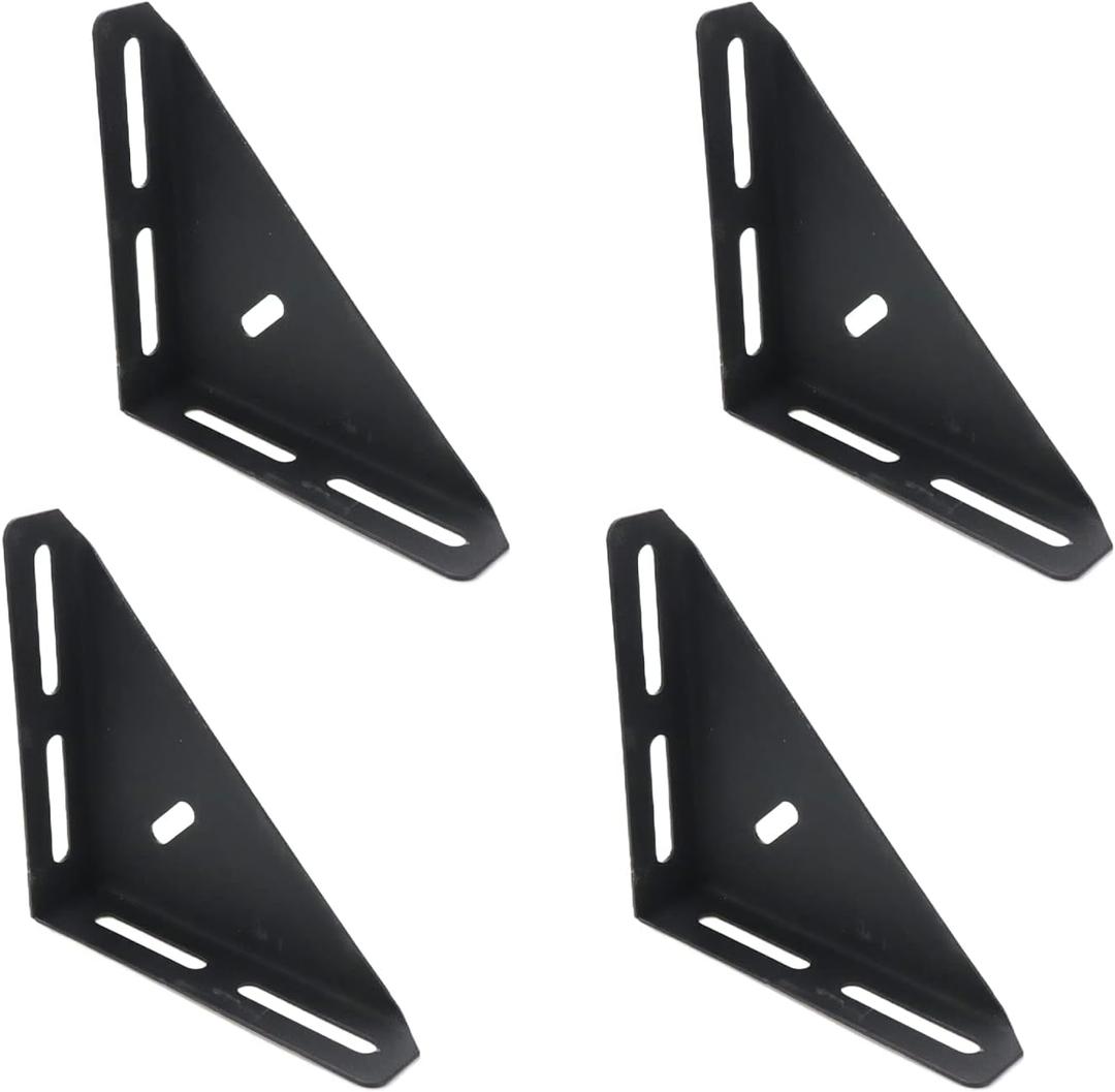 4Pcs Bed Corner Support Triangle Adjustable Corner Brace Fastener for Furniture Bed Cabinet Cupboard Storage Box,9.45"x6.77"