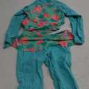 TFJH E Girls Long Sleeve Swimsuits Skirt 2-Pieces Rash Guard Set Sun Protection UV 50+, 3-4T