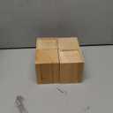 4 Pack 3 Inches Wood Bed Risers, Natural Wood Furniture Lifters, Heavy Duty Bed Risers for Sofa, Bed, Chair, Table, Desk, Furniture