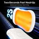 OLV Hand Warmers Rechargeable 2 Pack Strong Magnetic 18Hrs Longer Heating Portable Pocket-Sized Hand Warmer 6000mAh USB Hot Heater Birthday Gifts for Men Women Camping,Golf,Hunting,Travel Essentials