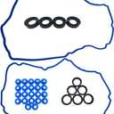 Engine Valve Cover Gasket Set Silicone Material VS50814R Replacement For Ford 2011-2020 Edge Explorer F-150 Flex Mustang Taurus Transit Continental MKS MKT MKX MKZ MV-1