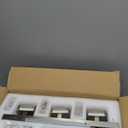 Modern Bathroom Vanity Light fixtures Over Mirror Brushed Nickel Crystal LED Bathroom Lighting fixtures 3 Lights 6000K