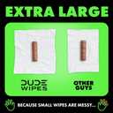 Dude Wipes - Flushable Wipes - 6 Pack, 288 Count - Herbal Relief Extra-Large - Witch Hazel & Geranium Essential Oils - Septic and Sewer Safe