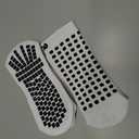 Lux Dual Grip Socks - Soccer Grip Socks for Men and Women. GripArray Performance & Comfort (Small, White)
