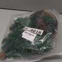 Artificial Christmas Hanging Basket Flocked with Mixed Decorations and Outdoor Decoration,for Decorated with Frosted Pine Cones, Berry Clusters