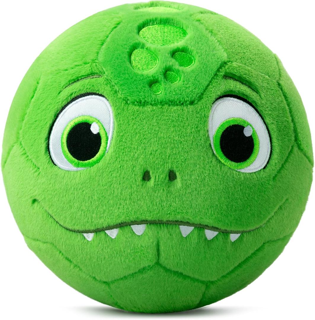 VangeBow Silent Indoor Soccer Balls for Toddlers 1-3, Inflatable Soft Plush Baby Toddler Soccer Ball Toys Gifts for Kid 3-5 Year Old Boy First Birthday Gift (Dinosaur, Pump Include)