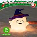 2 x 1800mAh Rechargeable Night Light, LED Dimmable Silicone Nightlight for Kids, RGB Color Glow, 30 Mins Timmer Bedside Lamp for Bedroom/Nursery/Decor (Purple)