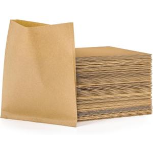 200 Pack Kraft Paper Sandwich & Cookie Bags, Greaseproof Pastry Bags for Snack, Treats, Bread, Baked Goods, Fries, Muffins (5.7x7 Inch)