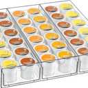Clear Acrylic Coffee Pod Holder Organizer for K CUP, 36 Pods Storage for Kpods on Counter, Under Coffee Maker Countertop Drawer Organizer for KCUP, for Keurig Pod - Sturdy & Food Grade