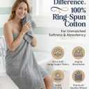 LANE LINEN 100% Cotton Turkish Towel Set for Bathroom - 16 Piece - Super Soft, Quick Dry & Highly Absorbent - 4 Bath, 8 Wash cloths, 4 Hand Towels - Hotel Quality, Durable & OEKO-TEX Certified - Grey