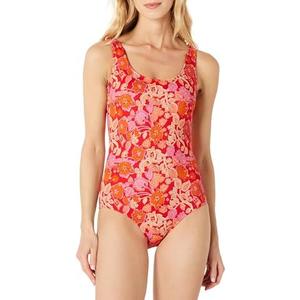 Amazon Essentials womens Women's One-piece Coverage Swimsuit, Medium