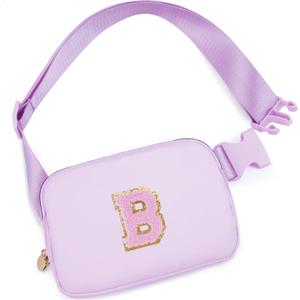 Uygafly Birthday Gifts for 6 7 8 9 10 11 12 13 Year Old Girls,Fanny Pack Belt Bag Crossbody Bags for Women Girls Kids,Fashion Waist Packs Cute Teen Trendy Stuff Travel Essentials | Lavender,B