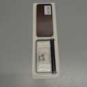 Rustic Toilet Paper Holder Wall Mount - 6.69"x2.95" Solid Wood Bathroom Tissue Paper Roll Hoder with 5.7" Stainless Steel Rod, Farmhouse Paper Towel Holder for Small Space